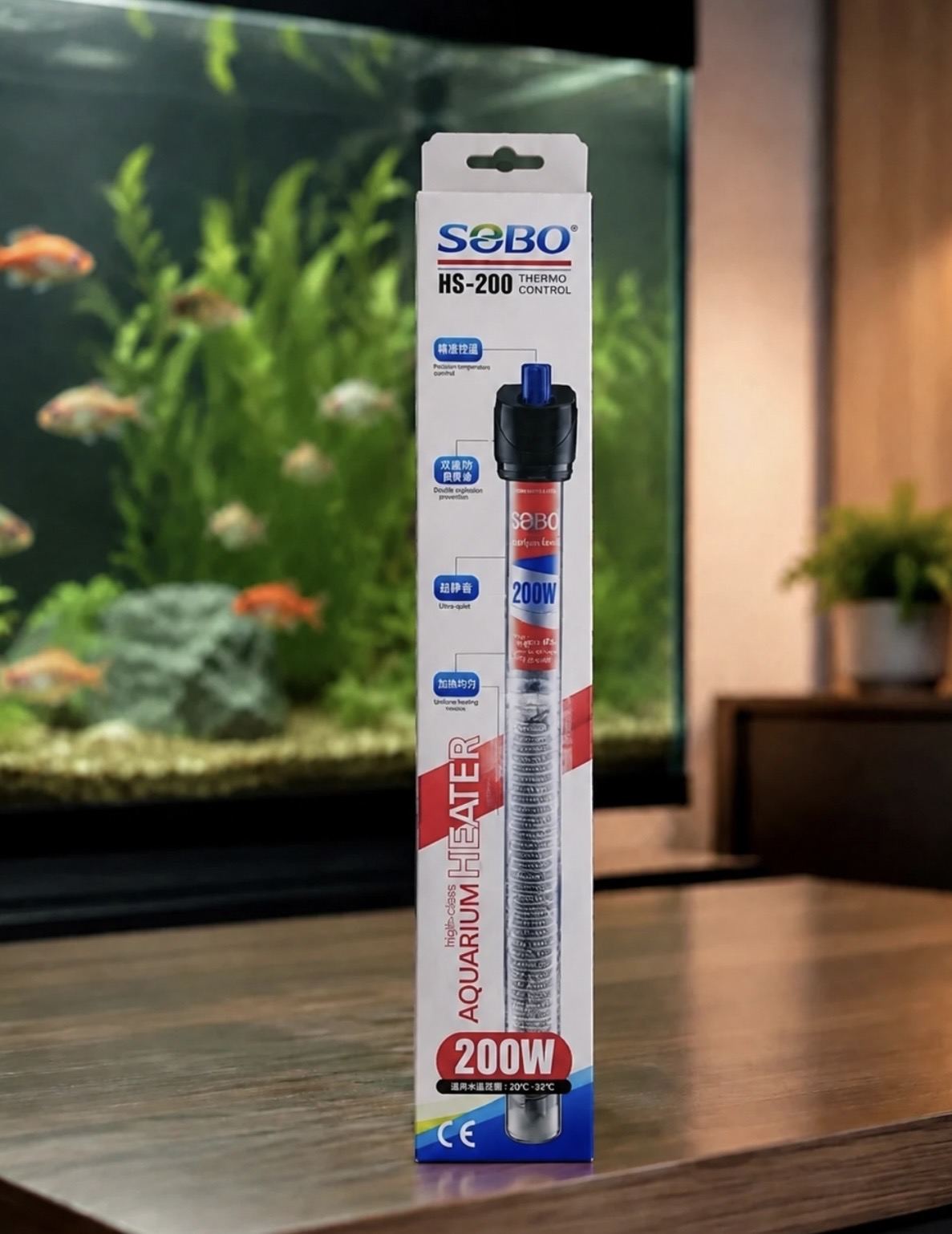 بخاری اکواریوم سوبو Sobo-HF-200W