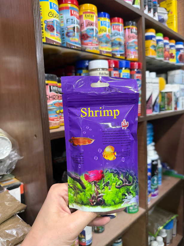 غذای ماهی میگو خشک 20 گرم Shrimp